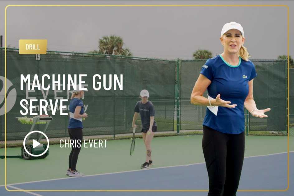 Chris Evert - Machine Gun Serve - TopCourt