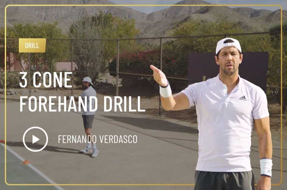 3 Cone Forehand Drill
