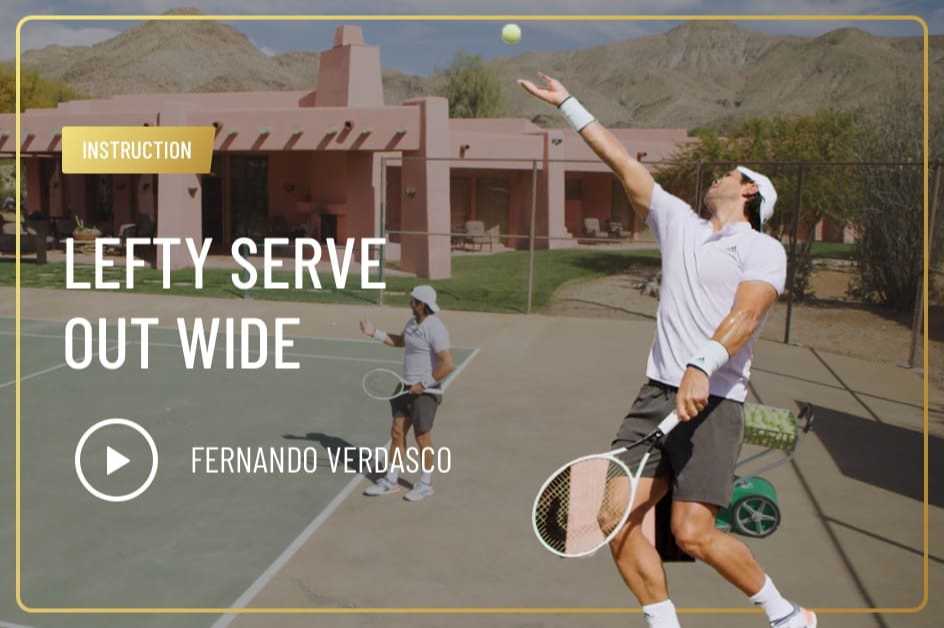 Lefty Serve Out Wide