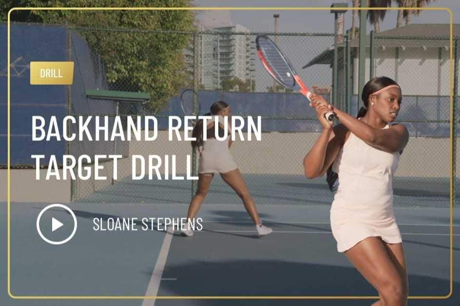Backhand Return Target Drill